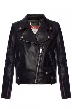 Leather biker jacket, zdjęcie 1 Leather biker jacket od Golden Goose